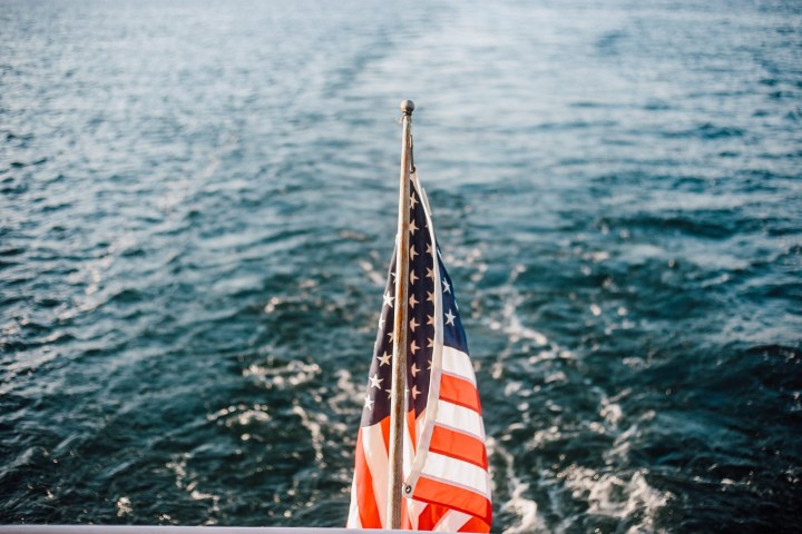 a boat on a body of water